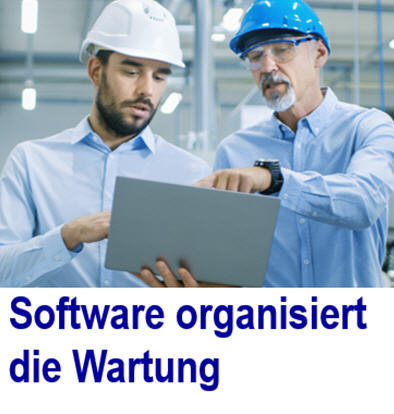 Organisationssoftware fr Wartungsplanung bei Maschinen. Service  Masc